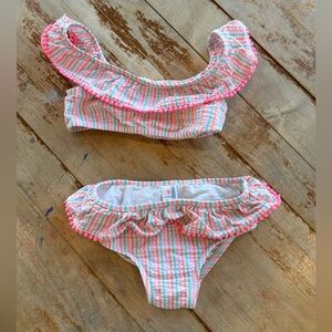 JCrew Crewcuts Toddler Seersucker Bikini Swimsuit